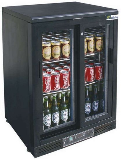 Image de Arrière de bar 1 porte vitrée Haut. 930 mm - Afi Collin-Lucy