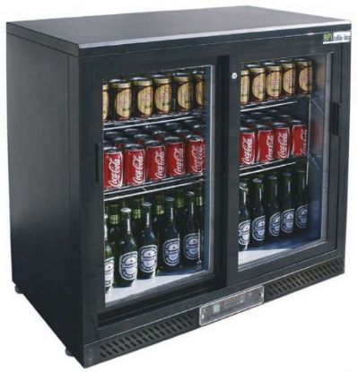 Image de Arrière de bar 2 portes vitrées Haut. 930 mm - Afi Collin-Lucy