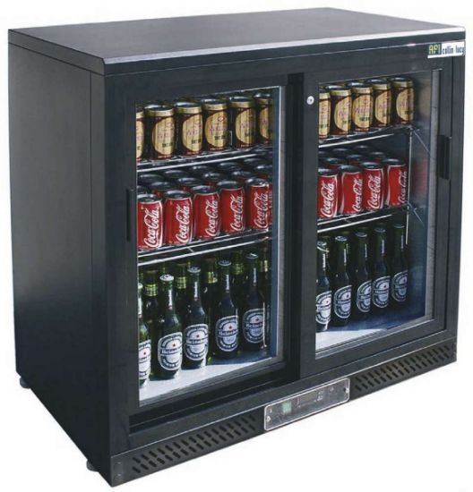 Image de Arrière de bar 2 portes vitrées Haut. 930 mm - Afi Collin-Lucy
