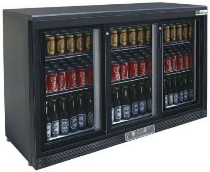 Image de Arrière de bar 3 portes vitrées Haut. 930 mm - Afi Collin-Lucy 
