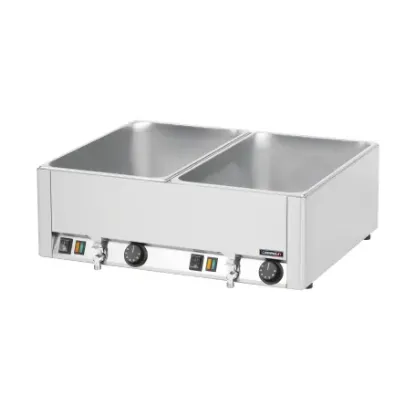 Image de Double bain-marie GN 1/1 avec 2 robinets de vidange - CASSELIN