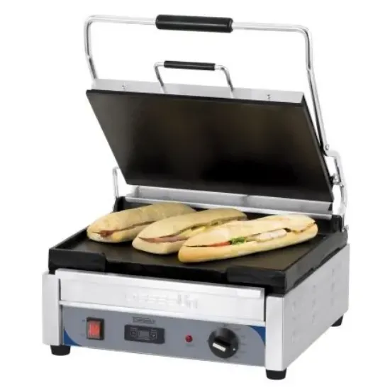 Image de Grill Panini Grand Premium  2 plaques lisses avec minuteur - CASSELIN