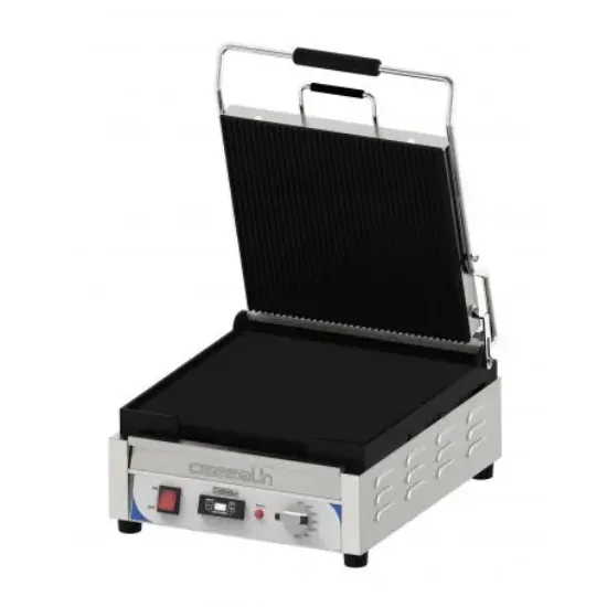 Image de Grill Panini XL Premium Rainurée - Lisse avec minuteur - CASSELIN