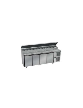 Image de Table snack 4 portes gastronorme GN 1/1  Groupe Logé - DAP DISTRIBUTION
