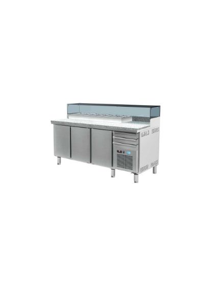 Image de Table snack 3 portes 400/600  dessus granit et espace bac - Groupe Logé - DAP DISTRIBUTION