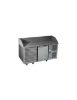 Image de Table pizza réfrigérée GN 1/1 dessus granit avec dosseret, 1 porte et 6 tiroirs neutres - DAP DISTRIBUTION