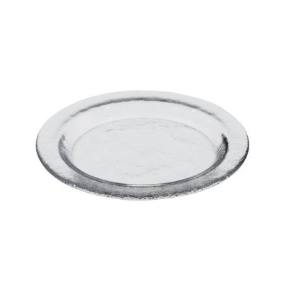 Image de Assiette plate Gusto 15 cm en verre transparent - Lot de 12 - Ardacam