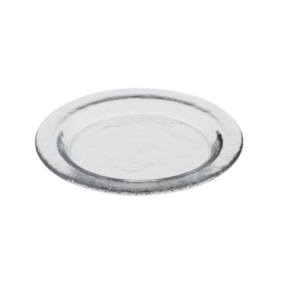 Image de Assiette plate Gusto 15 cm en verre transparent - Lot de 12 - Ardacam
