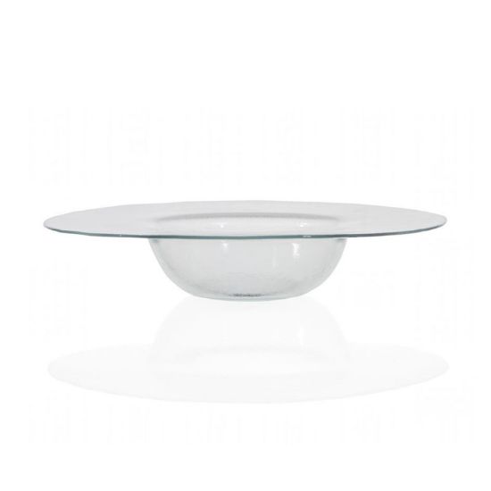 Image de Assiette creuse Gusto 25 cm en verre transparent - Lot de 3 - Ardacam
