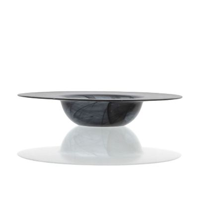 Image de Assiette creuse Gusto 30 cm en verre noir - Lot de 2 - Ardacam