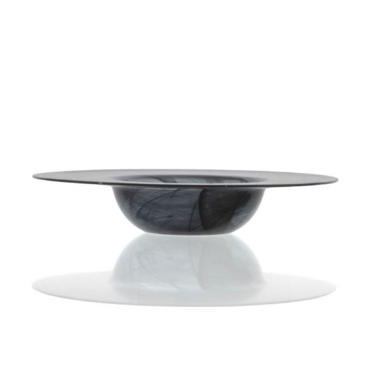 Image de Assiette creuse Gusto 30 cm en verre noir - Lot de 2 - Ardacam