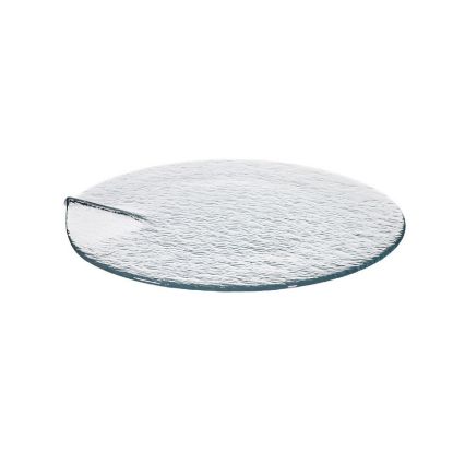 Image de Assiette plate Estonia 28cm en verre transparent - Lot de 6 - Ardacam