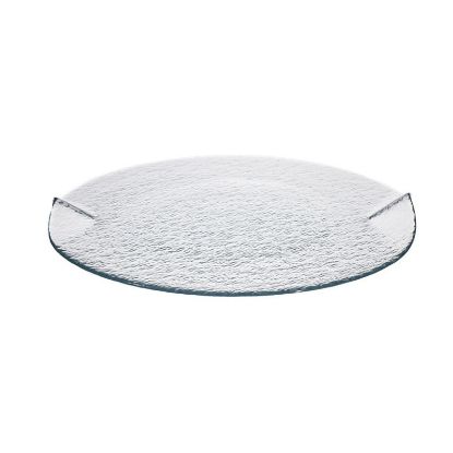 Image de Assiette plate Estonia 36 cm en verre transparent - Lot de 6 - Ardacam