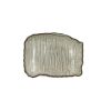 Image de Assiette rectangulaire Nakuru 25.5 cm en grès gris et beige - Lot de 6 - Ogo 
