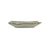 Image de Assiette rectangulaire Nakuru 25.5 cm en grès gris et beige - Lot de 6 - Ogo 