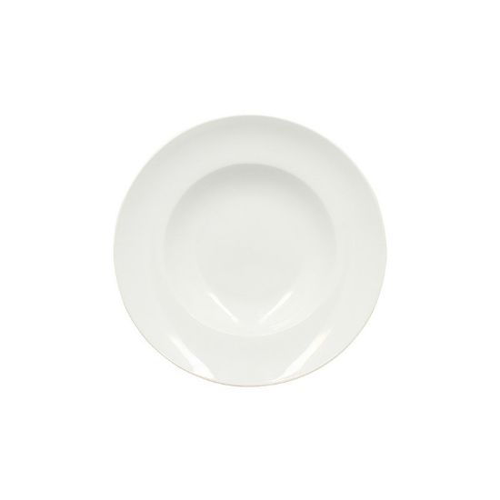 Image de Assiette à pâtes 23.5 cm en porcelaine blanche 750 ml - Lot de 6 - Novastyl