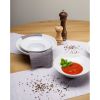Image de Assiette à pâtes Kaszub 26 cm en porcelaine blanche  550 ml - Lot de 6 - Novastyl 