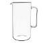 Image de Pichet en verre borosilicate avec anse 2L - Lot de 6 - Novastyl