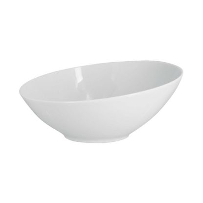 Image de Bol à salade Lodge 23,5 cm en porcelaine blanche - Lot de 6 - Novastyl