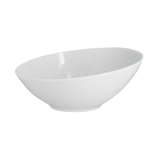Image de Bol à salade Lodge 23,5 cm en porcelaine blanche - Lot de 6 - Novastyl