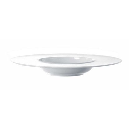Image de Assiette Galaxy 28 cm en porcelaine blanche 30 cl - Lot de 6 - Novastyl  