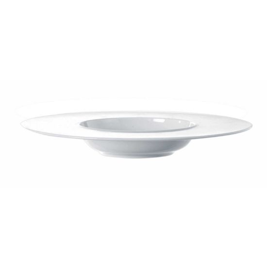 Image de Assiette Galaxy 28 cm en porcelaine blanche 30 cl - Lot de 6 - Novastyl  