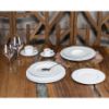 Image de Assiette Galaxy 24 cm en porcelaine blanche 24 cl - Lot de 6 - Novastyl  