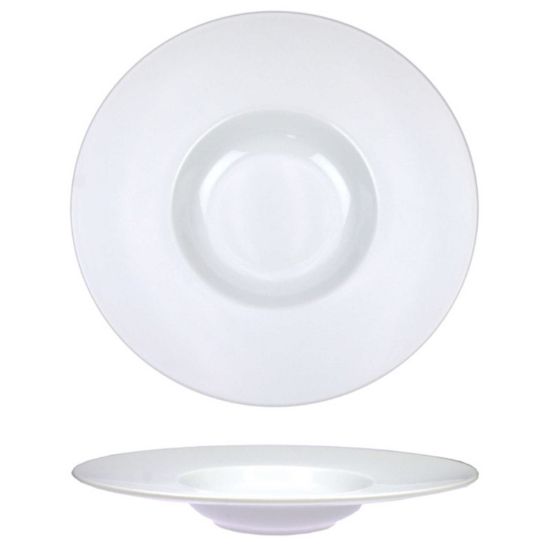 Image de Assiette Roma 27 cm en porcelaine blanche 35 cl - Lot de 6 - Lubiana