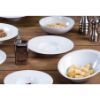 Image de Assiette Roma 27 cm en porcelaine blanche 35 cl - Lot de 6 - Lubiana