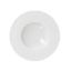 Image de Assiette  creuse Martelé 23 cm en porcelaine blanche - Lot de 6 - Novastyl 