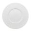 Image de Assiette plate Martelé 27 cm en porcelaine blanche - Lot de 6 - Novastyl 