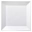 Image de Assiette plate carrée 30 cm en porcelaine blanche - Lot de 4 - Novastyl 