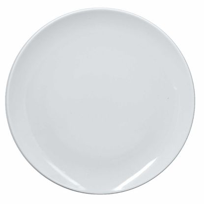 Image de Assiette plate Boss 27 cm en porcelaine blanche - Lot de 6 - Novastyl 
