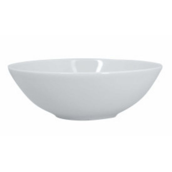 Image de Assiette creuse Boss 18 cm en porcelaine blanche - Lot de 6 - Novastyl