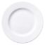 Image de Assiette plate Roma 24 cm en porcelaine blanche - Lot de 6 - Novastyl