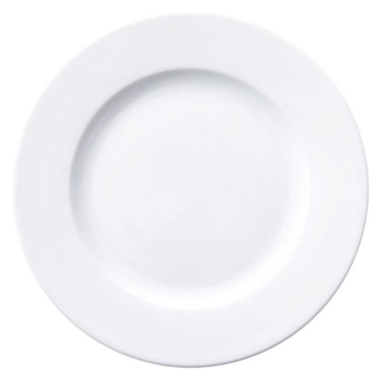 Image de Assiette à dessert Roma 19 cm en porcelaine blanche - Lot de 6 - Novastyl 