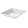 Image de Assiette creuse carré 20 cm en porcelaine blanche - Lot de 6 - Novastyl
