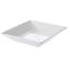 Image de Assiette creuse carré 20 cm en porcelaine blanche - Lot de 6 - Novastyl