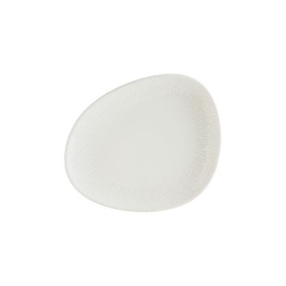 Image de Assiette plate vago Radix 19 cm en porcelaine blanche - Lot de 12 - Bonna 