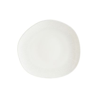 Image de Assiette plate vago Radix 29 cm en porcelaine blanche - Lot de 6 - Bonna