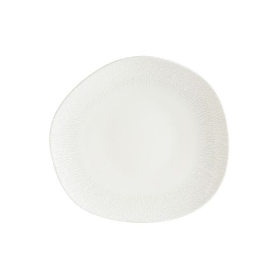 Image de Assiette plate vago Radix 29 cm en porcelaine blanche - Lot de 6 - Bonna