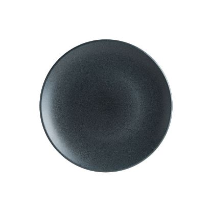 Image de Assiette plate Graphite 21 cm en porcelaine - Lot de 12 - Bonna