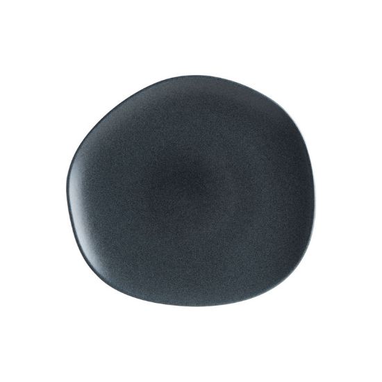 Image de Assiette plate vago Graphite 29 cm en porcelaine - Lot de 6 - Bonna 