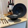 Image de Assiette creuse Graphite 23 cm en porcelaine - Lot de 6 - Bonna 