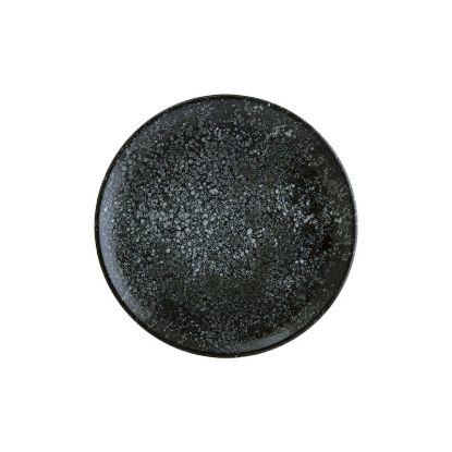 Image de Assiette à dessert gourmet Cosmos black 21 cm en porcelaine - Lot de 12 - Bonna