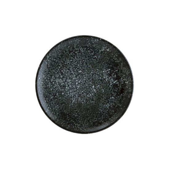 Image de Assiette à dessert gourmet Cosmos black 21 cm en porcelaine - Lot de 12 - Bonna