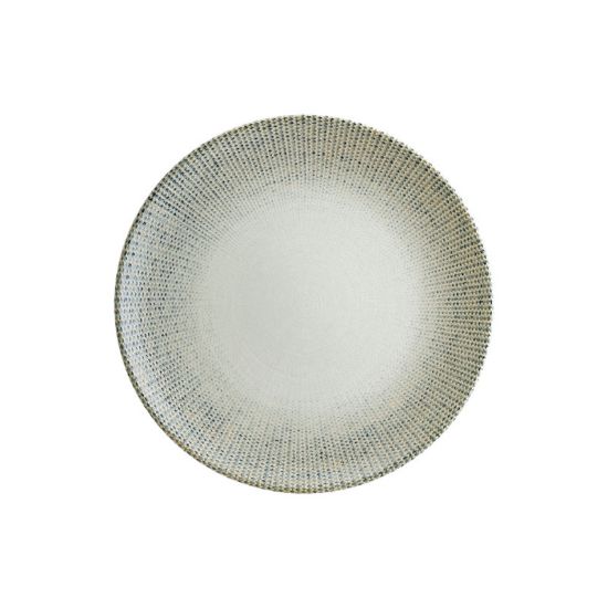 Image de Assiette plate gourmet Sway 25 cm en porcelaine - Lot de 12 - Bonna