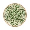 Image de Assiette plate Héraclée  27 cm en grès décor vert - Lot de 12 - Novastyl