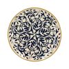 Image de Assiette plate Héraclée  27 cm en grès décor bleu - Lot de 12 - Novastyl 
