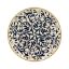 Image de Assiette plate Héraclée  27 cm en grès décor bleu - Lot de 12 - Novastyl 